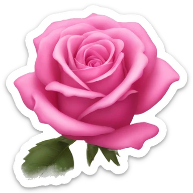 Pink rose sticker