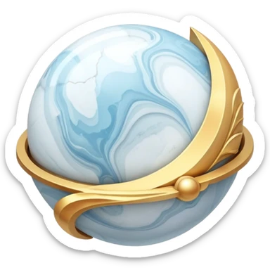 Epic divine celestial marble aesthetic-scenic-Decoration sticker