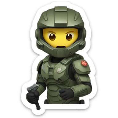 friday 13th and halo combined sticker