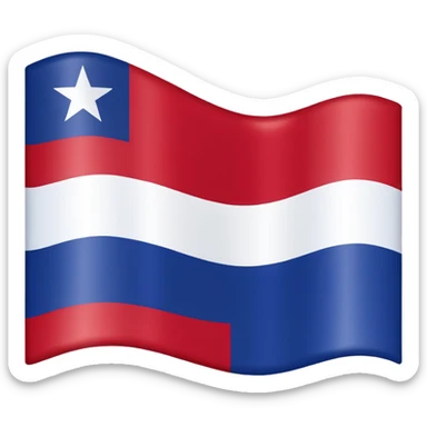 Texas flag waving, vibrant red white and blue, single white star, no text, no flagpole sticker