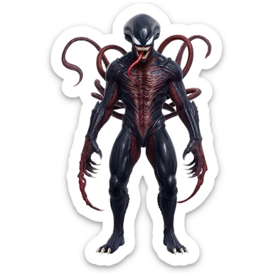  Venom-Salandit-Xenomorph-hybrid-fantasy-creature (full body) sticker