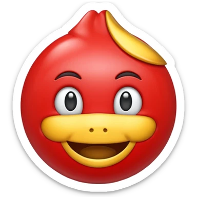 make me an emoji that looks like the E from etsy no background high def sticker