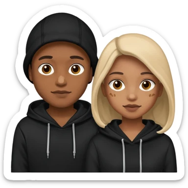 rich hoodied duo sticker