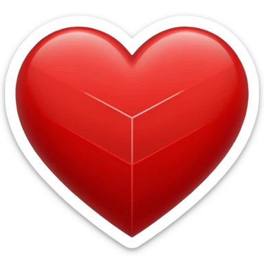Grid heart sticker