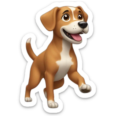A dog dancing de Macarena  sticker