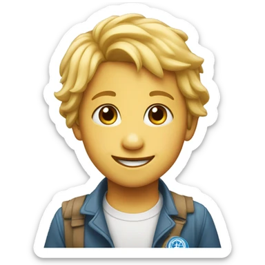  Un enfant souriant  sticker