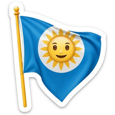 Hazme un emoji con la bandera de Baja California Sur sticker