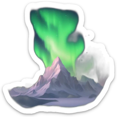 aurora boreal sticker
