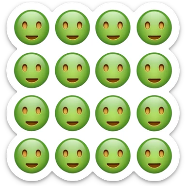 ❌ change the emoji color from red to green color sticker