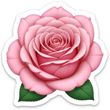 rose shape flower, no stem, no leaves, now make THE FLOWER WHITE MAKE IT ALL WHITE  sticker