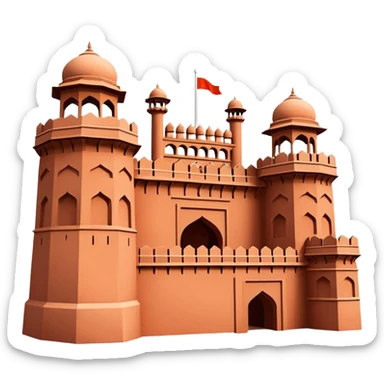 Red fort sticker