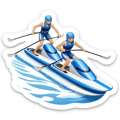 A pair of water skis in close-up glide through the water without a human sticker
