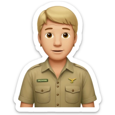 steve irwin sticker