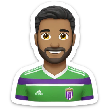 Jugador de fútbol real Valladolid sticker