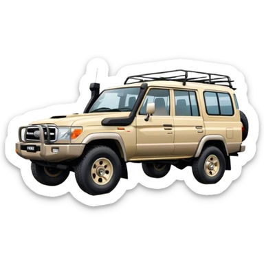 landcruiser 79 series - Toyota (Model Year: 2008) (Iconic colour: sand) sticker
