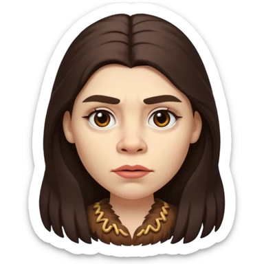 slack jawed female neanderthal sticker