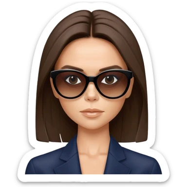 victoria beckham with sunglasses sticker