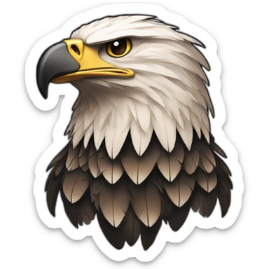 traditional eagle tattoo sticker