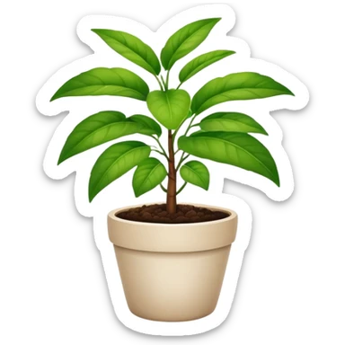 potted plant sticker