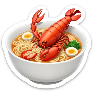 Ramen lobster sticker