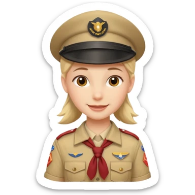 scout girl very unique  sticker