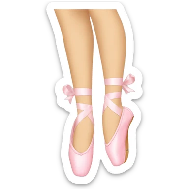 Ballerina shoes sticker