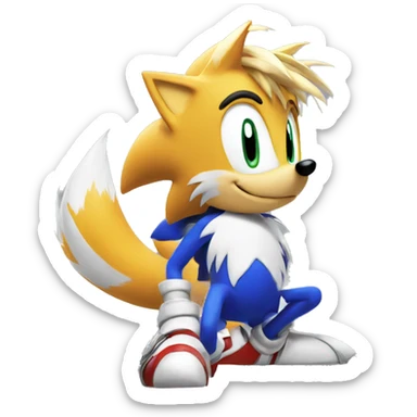 tails sonic the hedgehog sticker