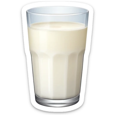 milk glass with shadow sticker