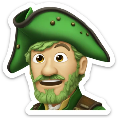 Bootstrap Bill Turner from Pirates of the Caribbean, in his green, barnacle-encrusted, state. sticker