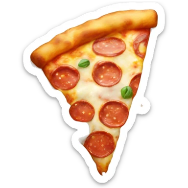 pizza dipped in milk glass sticker