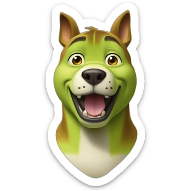 Shrek Siba inu sticker