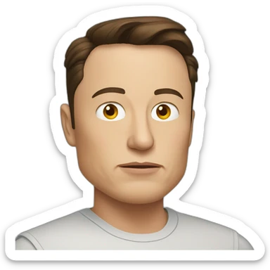 Serious Elon musk sticker