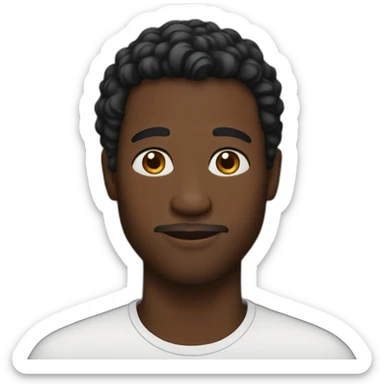 Black homosexual man sticker