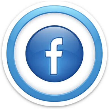 Fb blue badge icon sticker