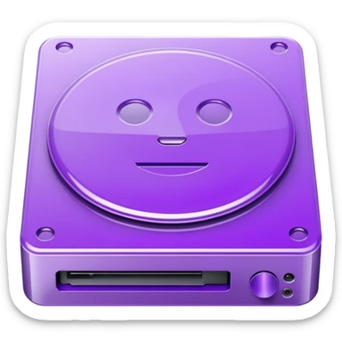 purple dvd drive sticker