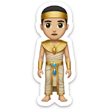 Imhotep The Mummy from Universal Monsters with beige sequin outfit sticker
