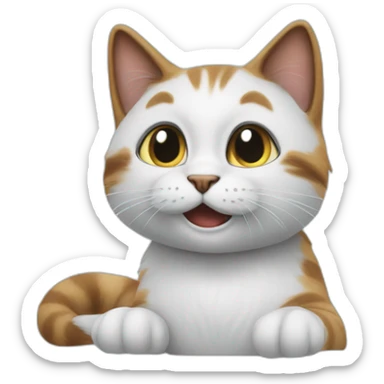 smurf cat meme we live we love we lie sticker