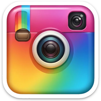 Genarate me png type emoji of instagram Logo I want the emoji exactly looking like instagram logo sticker