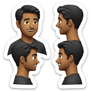 25 year old indian silicon valley creator economy startup founder in a black quarterzip sticker