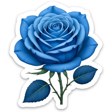 i need this type of blue flower  🌹  but the red prt should be blue sticker