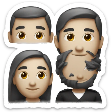 I want a professional emoji with the letter “N” in black and white sticker