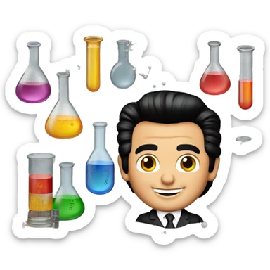 Wayne Newton with a chemistry set sticker