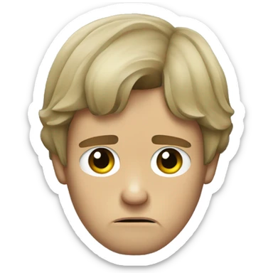 Luke Skywalker sad sticker