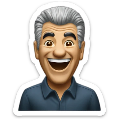 Phil Leotardo Laughing face Sopranos sticker