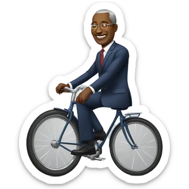Je veux Patrice talon le président de sur un vélole président de la République sticker