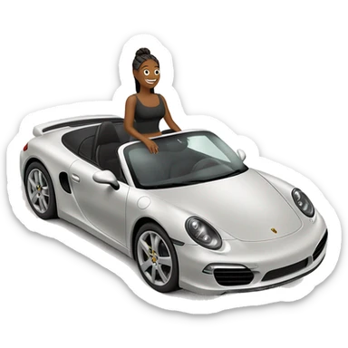 personal growth with such vibes, in other words, charged with success, full of enlightenment and comprehended Zen, just look at it, and you realize that she is clearly driving her Porsche to Pilates in the middle of the working day sticker