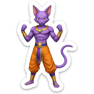 Beerus-Lombax full body  sticker