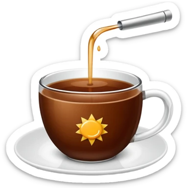 Çay bardağı sticker