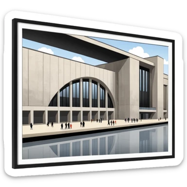 tate modern large exhibition halls sticker