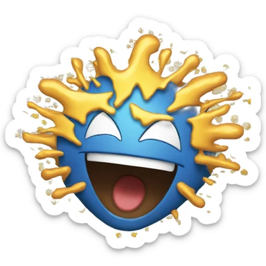 super excited face exploding with joy sticker